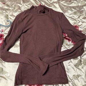 Abercrombie & Fitch Maroon Ribbed Knitwear